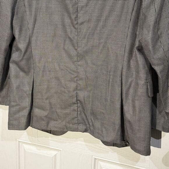 Pronto Moda Men Wool Cashmere Lana Lux Sports Coat Sz 44R Black Grey - Picture 11 of 12